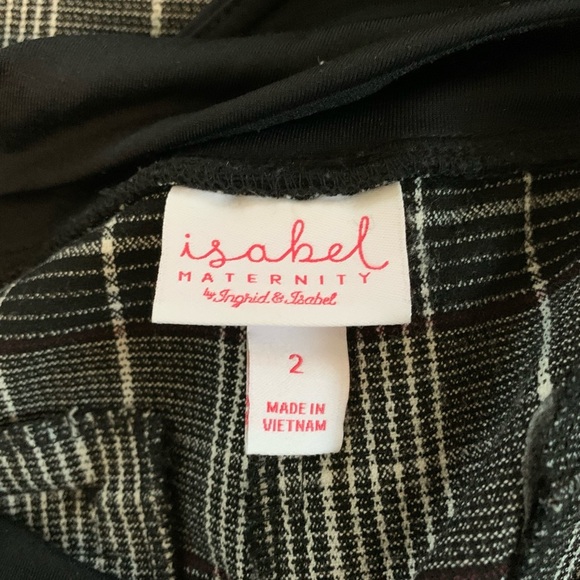 Isabel Maternity by Ingrid & Isabel Plaid Pants Size 2 - Picture 7 of 17